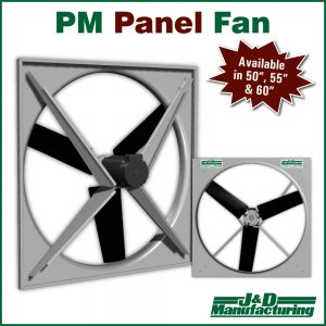 J&D Permanent Magnet Direct Drive Panel Fan